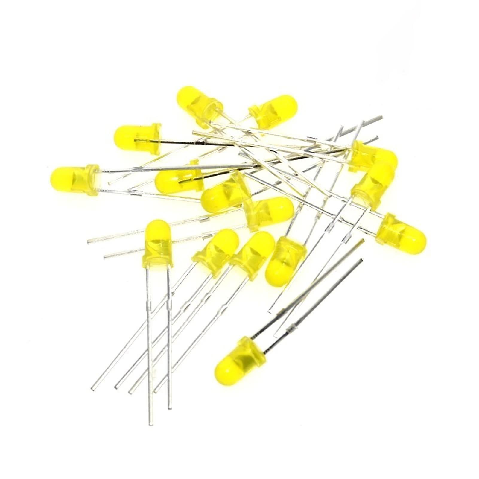 500pcs 3mm Round Led Diode Flashing Yellow Fast Slow Flash Diffused Light (yellow 3mm)