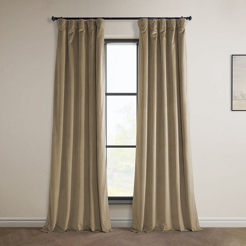 EFF 1-Panel Heritage Plush Velvet Curtain