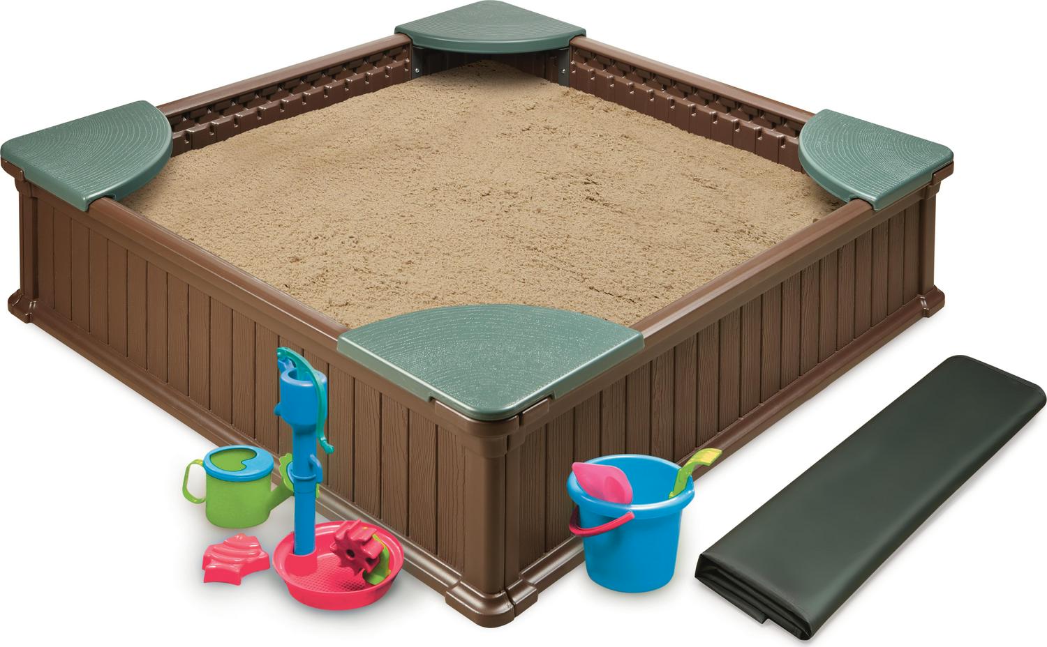 Badger Basket Woodland 2-in-1 Sandbox and Garden Planter