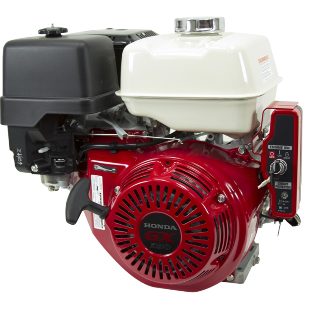 390cc Engine with Electric Start， Oil Alert， and 3 amp Charging ;