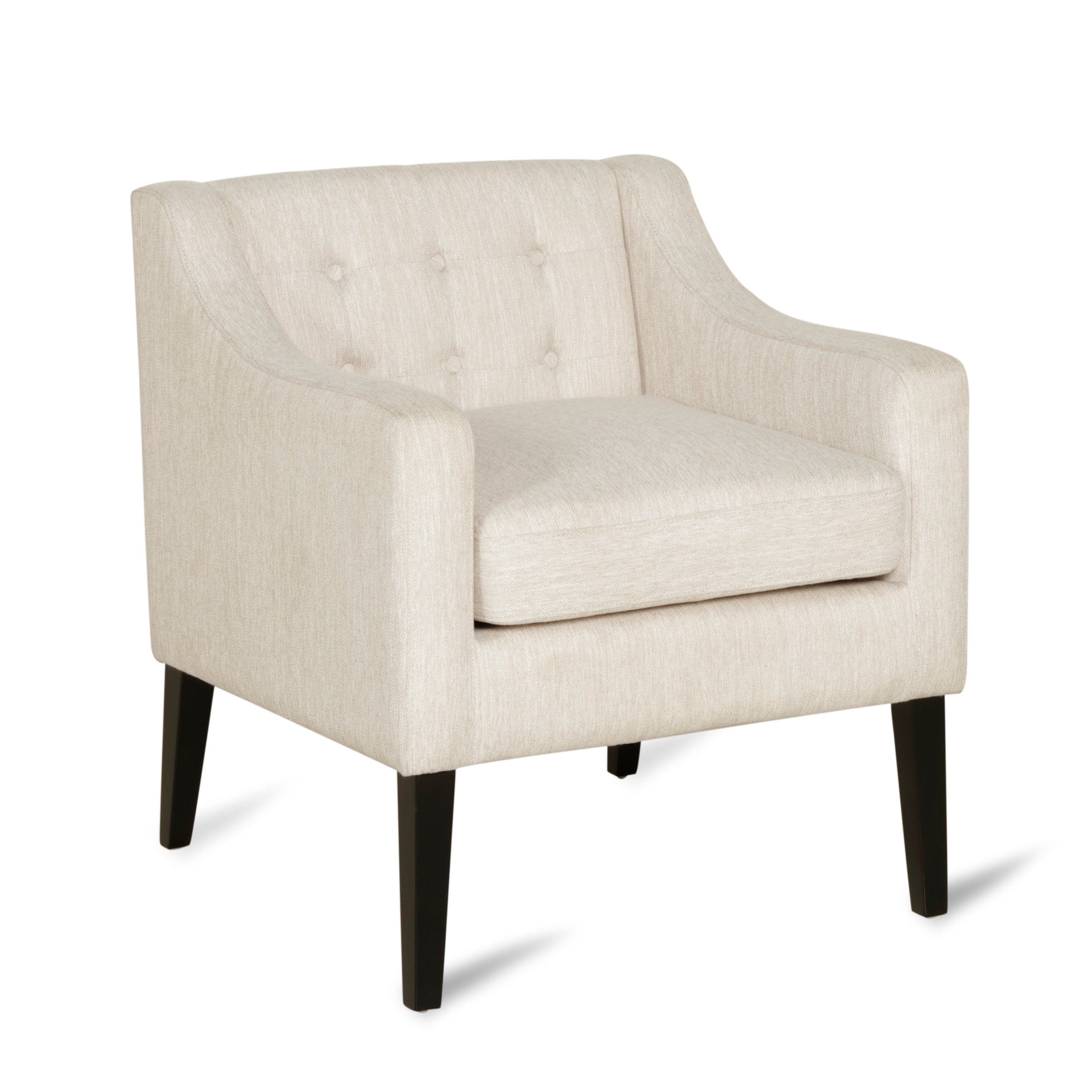 Aragon Contemporary Fabric Tufted Accent Chair