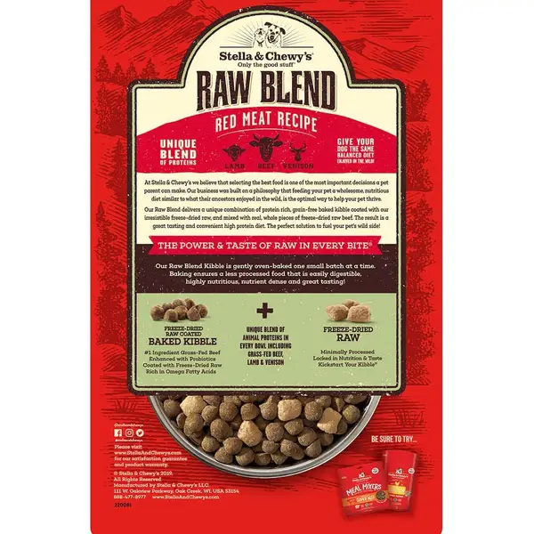 Stella and Chewy's 22 lb Raw Blend Red Meat Dog Food