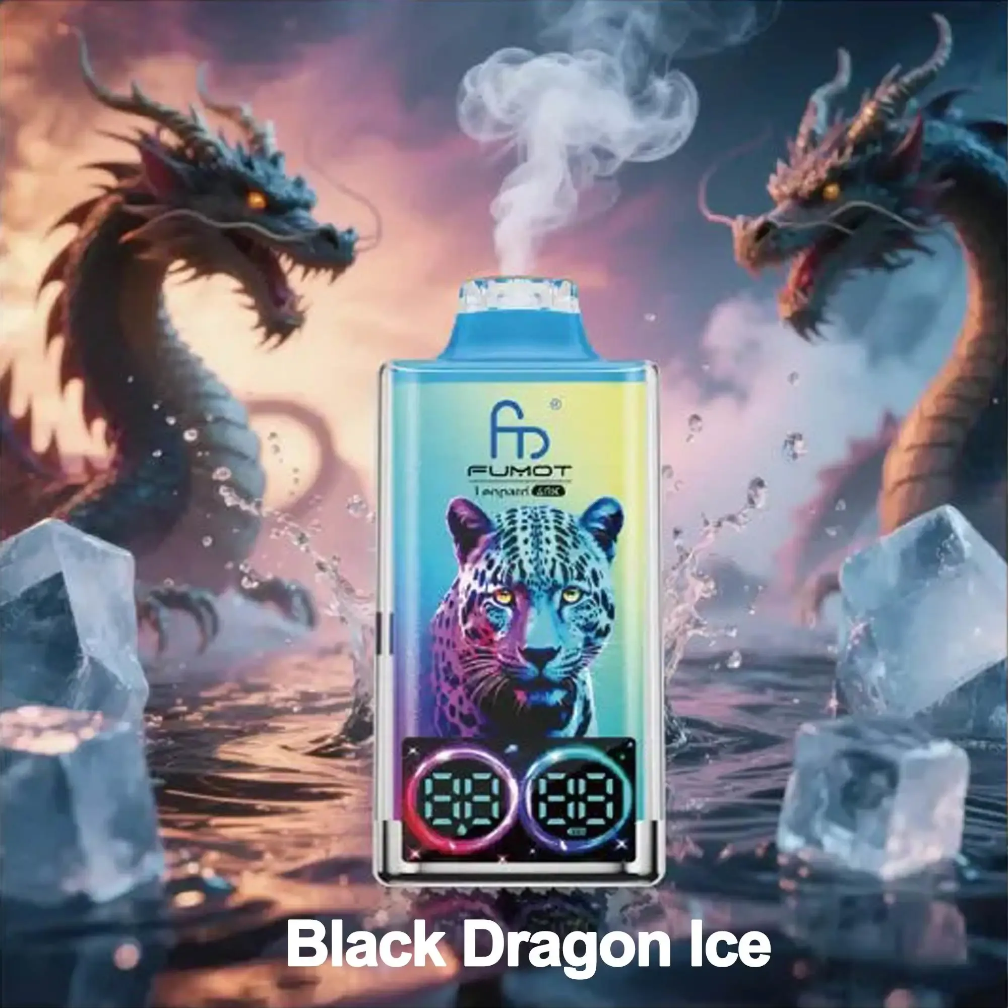 Fumot 40K Leopard Disposable Vape - Black Dragon Ice
