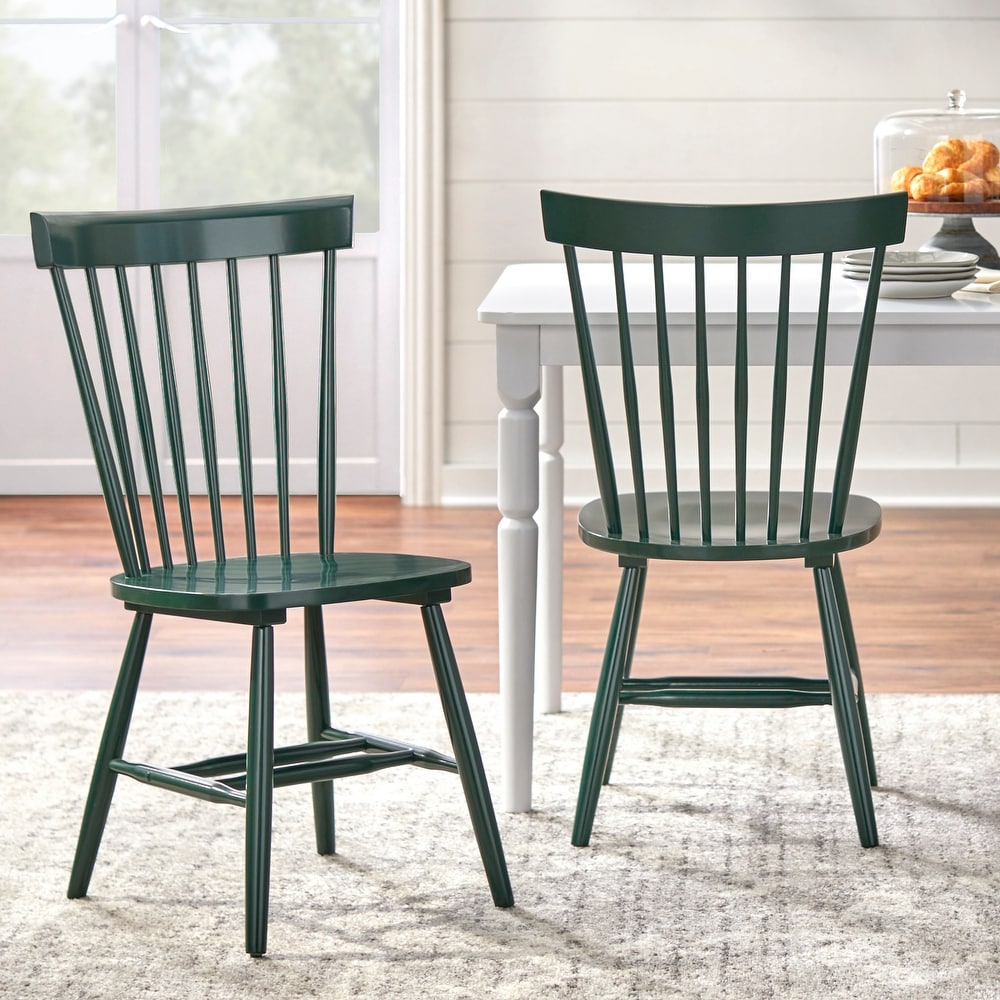 Simple Living Venice Solid Wood Spindle Dining Chairs (Set of 2)