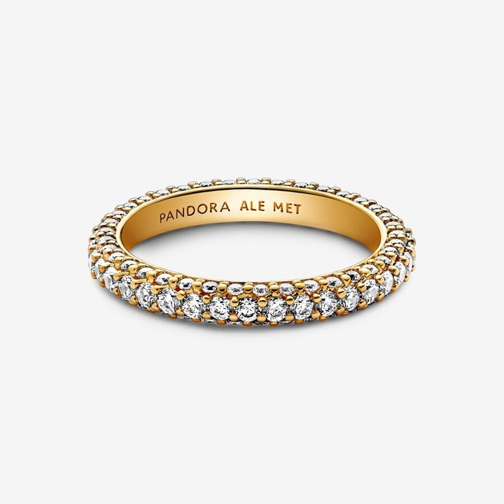 PANDORA  Pandora Timeless Pavé Single-row Ring in Gold Plated