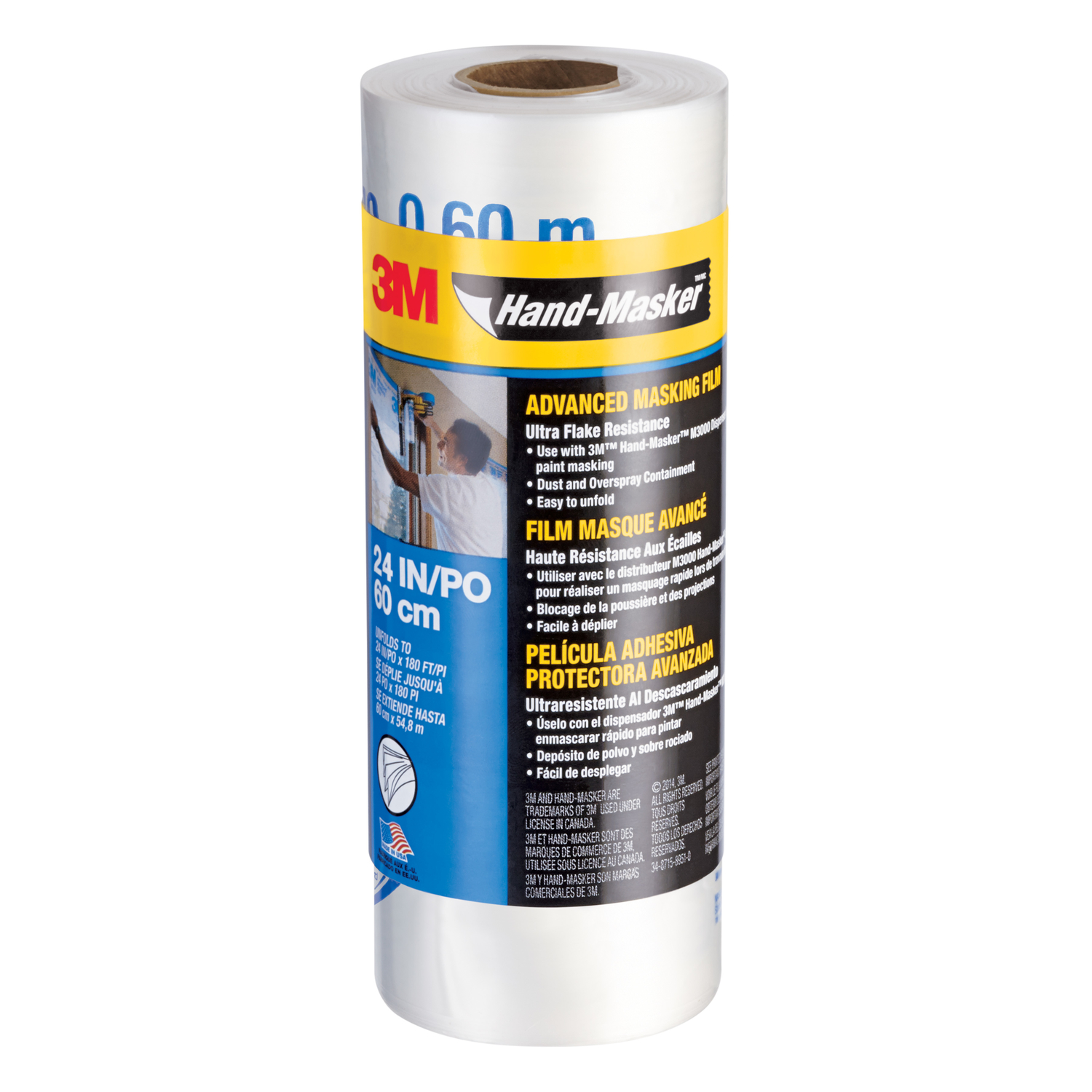 3M Hand-Masker 24 ft. W X 180 ft. L Plastic Masking Film 1 pk