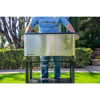 PERMASTEEL 80 qt. Stainless Steel Outdoor Patio Cooler with Removable Basin PS-223-SS