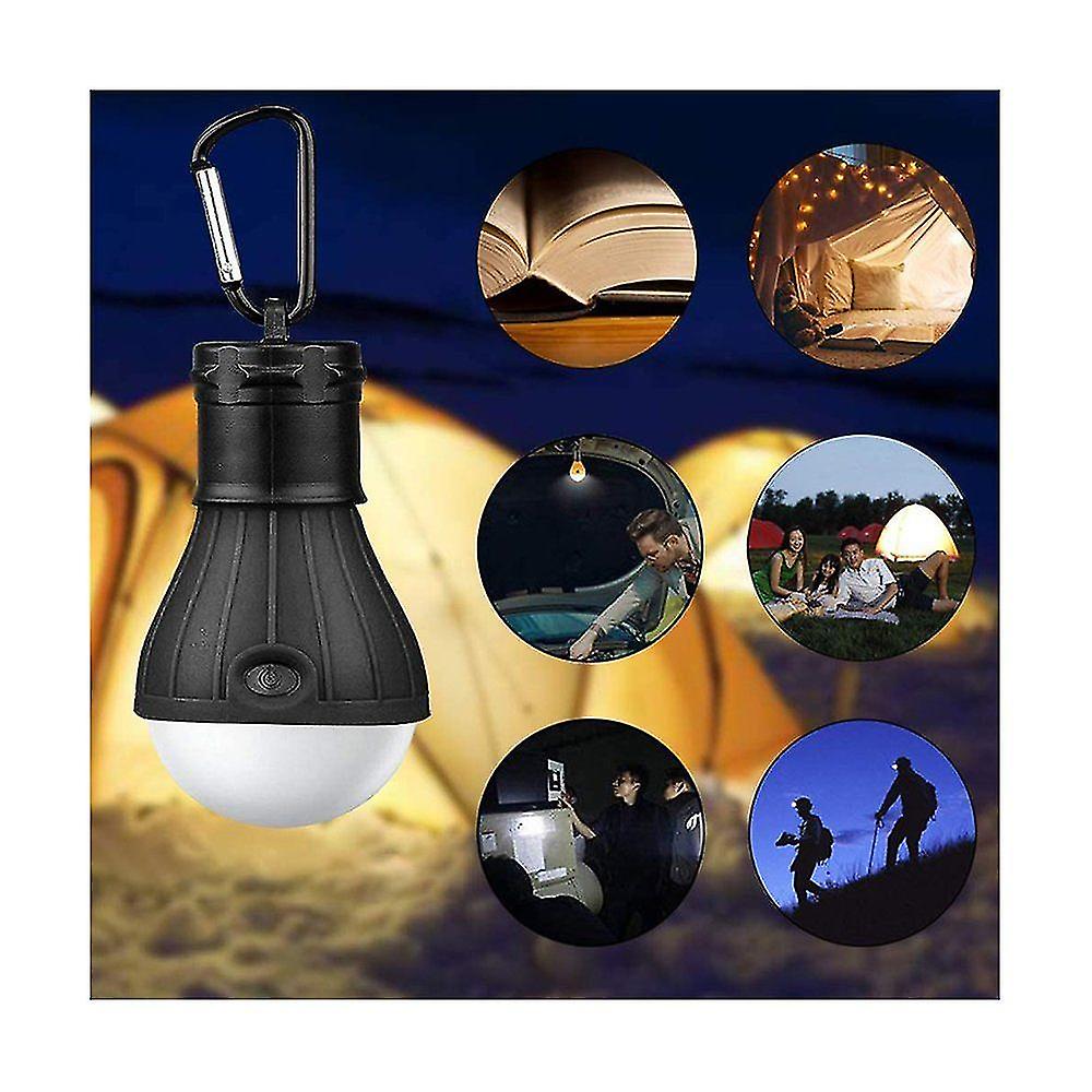 Camping Lamps Led， 4 Pcs Led Camping Lamp Camping Light With Snap Hook， Portable Lantern Tent Light Bulb Set