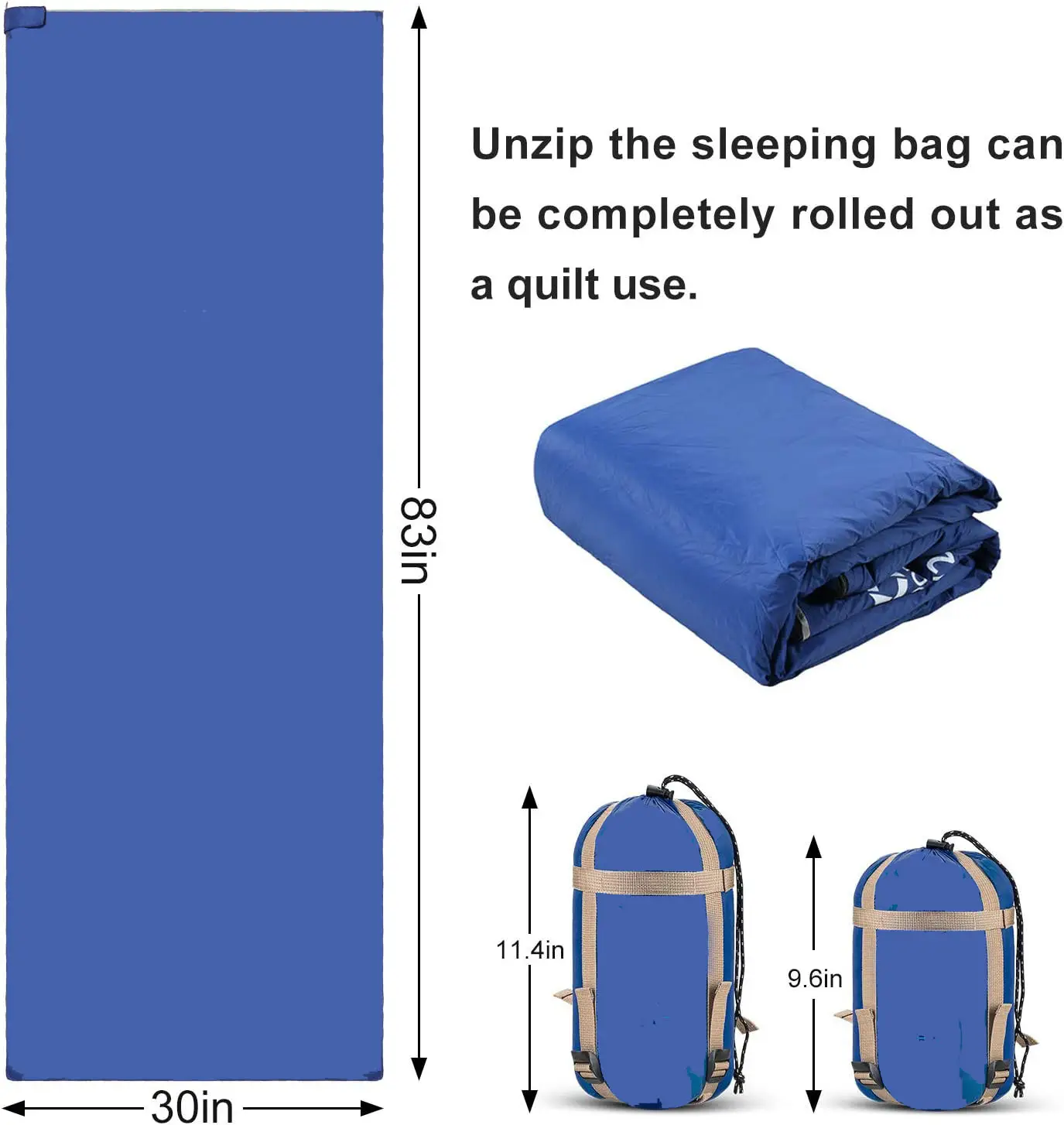 Travel Camping  bag  Liner Inner Light weight Sleeping Bag  with hollow cotton