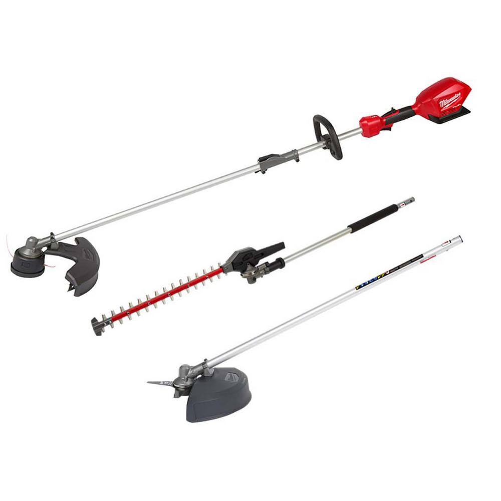 MW M18 FUEL 18V Lithium-Ion Brushless Cordless QUIK-LOK String Grass Trimmer wBrush Cutter  Hegde Trimmer Attachments 2825-20ST-49-16-2738-49-16-2719