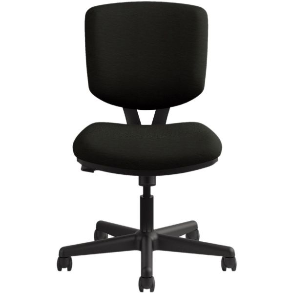 HON Volt Series Leather Task Chair with Synchro-Tilt， Supports Up to 250 lb， 18