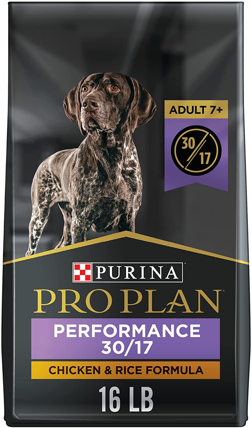 Purina Pro Plan Sport Adult 7+ Performance 30/17 Chicken and Rice Forumula Dry Dog Food - 16 lb. Bag