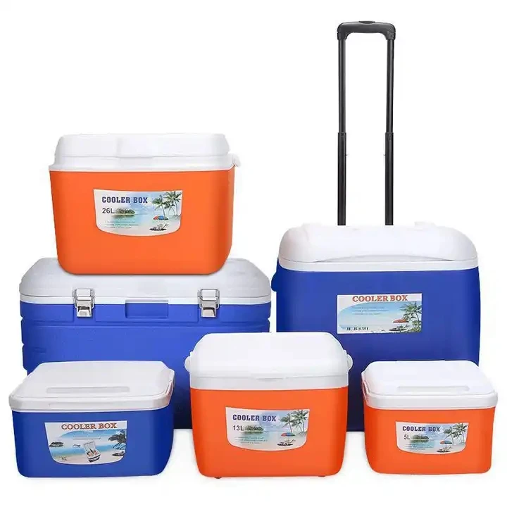 26L Eco friendly Insulated Reusable Durable Camping Cooler Box for Waterproof Plastic Cooler Box