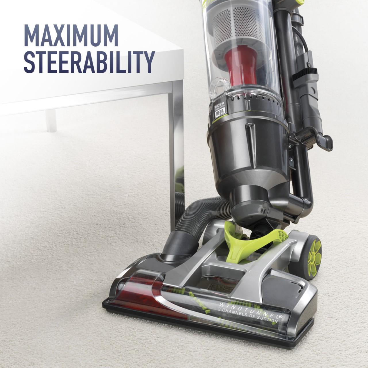 Hoover Air Steerable Upright Vacuum Cleaner w/ Filter with HEPA Media， UH72400