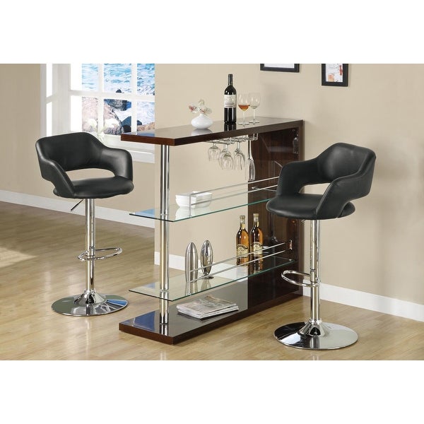 Black Chrome Metal Hydraulic Lift Barstool