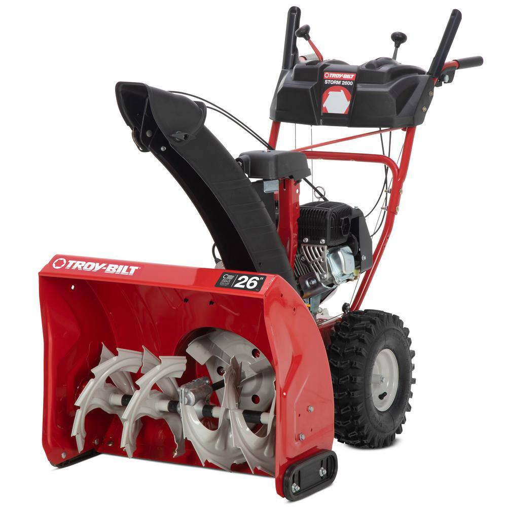 Troy-Bilt Storm 26 in. 208 cc Two- Stage Gas Snow Blower with Electric Start Self Propelled Storm 2600