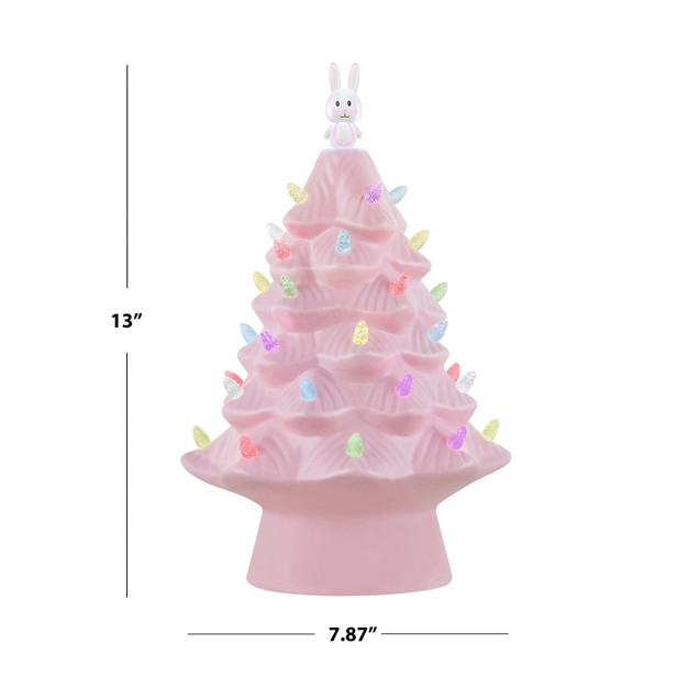 Ceramic Led Easter Bunny Tree