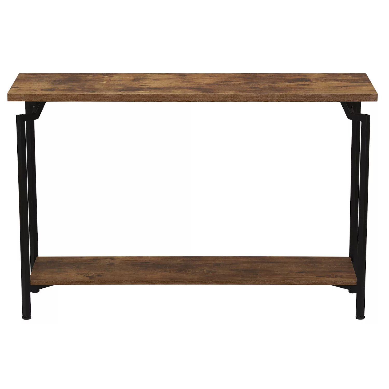 Household Essentials Mid-Century Modern 2-Tier Console Table