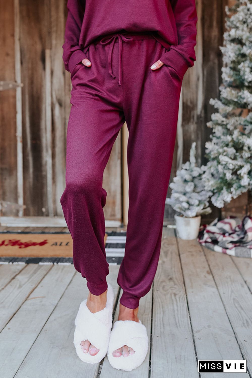 Long Sleeve Pullover and Jogger Pants Lounge Set