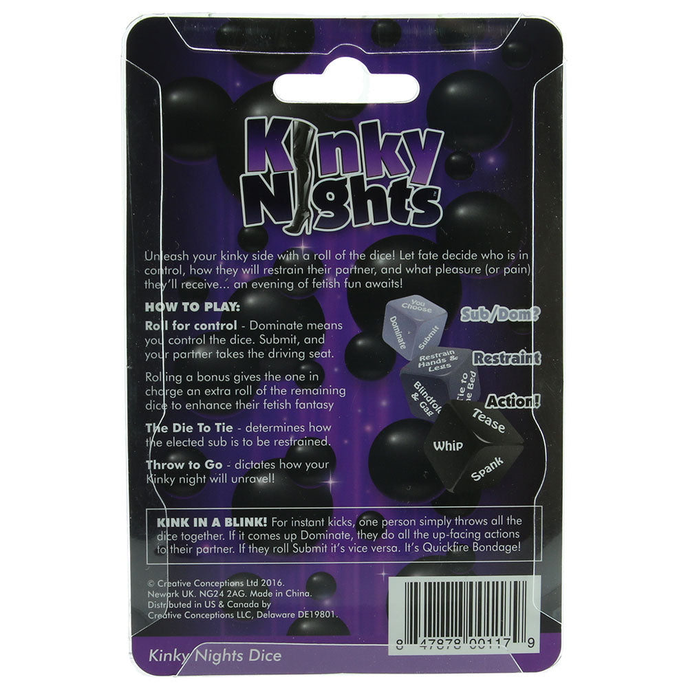 Kinky Nights Bondage Dare Dice