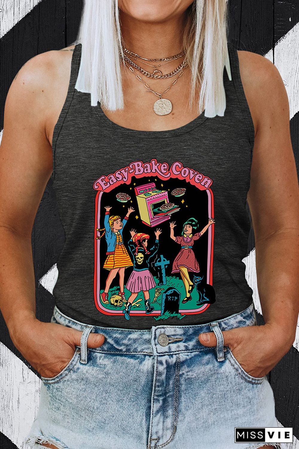 90s Horror Movie Fan Sleeveless Tank Top