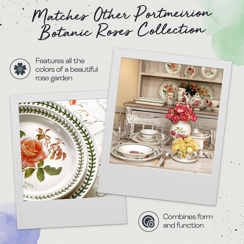 Portmeirion Botanic Roses Collection 3 Piece Dinnerware Set