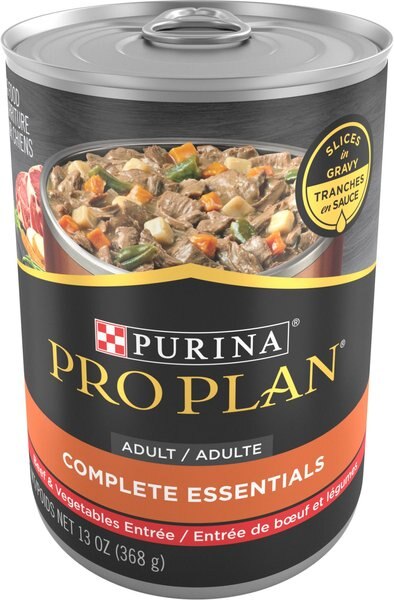 Purina Pro Plan Adult Beef and Vegetables Entree Slices in Gravy Canned Dog Food