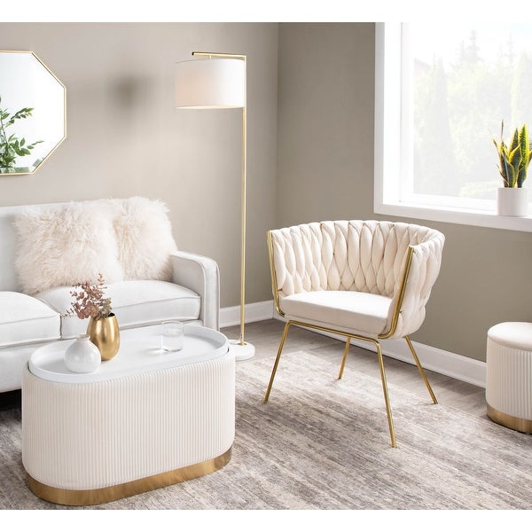 Silver Orchid Braided Erika Chair