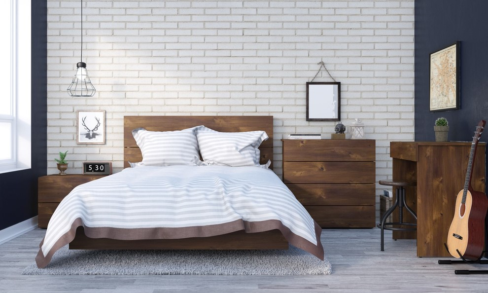 Nexera Headboard  Truffle   Rustic   Headboards   by VirVentures  Houzz