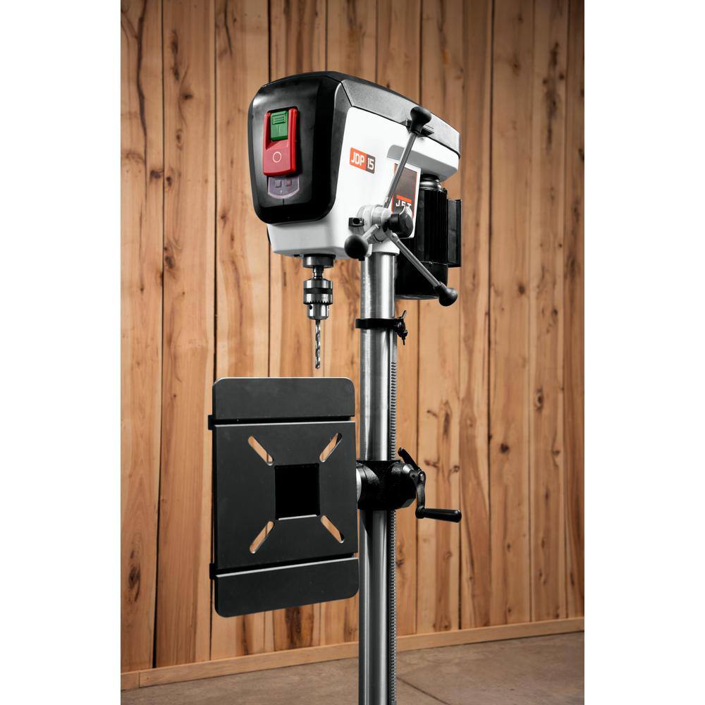 Jet 34 HP 15 in. Floor Standing Drill Press with LED worklight 16-Speed 115-Volt JDP-15F 716250