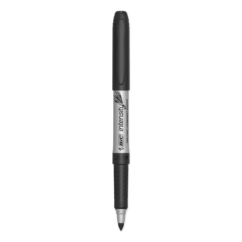 BIC Intensity Permanent Marker， Fine Bullet Tip， Tuxedo Black， Dozen (GPM11BK)