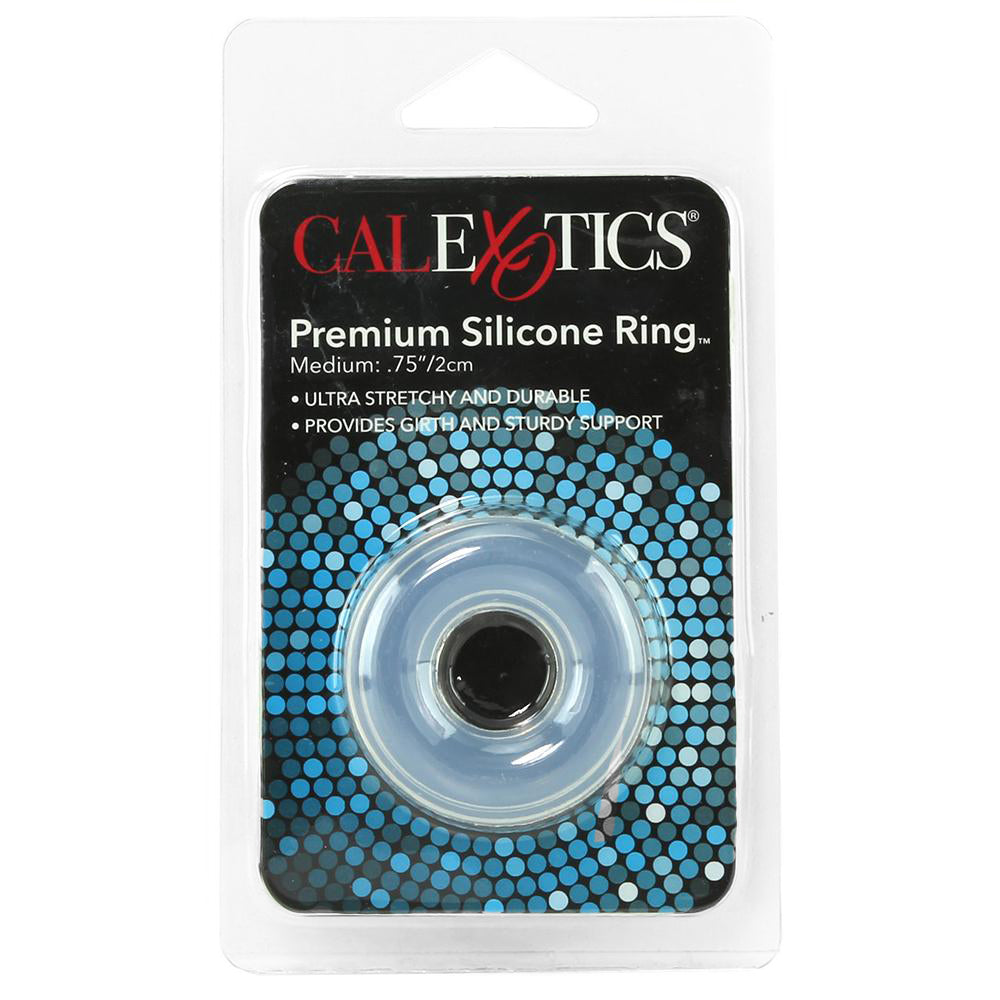 Medium Premium Silicone Cock Ring in Clear