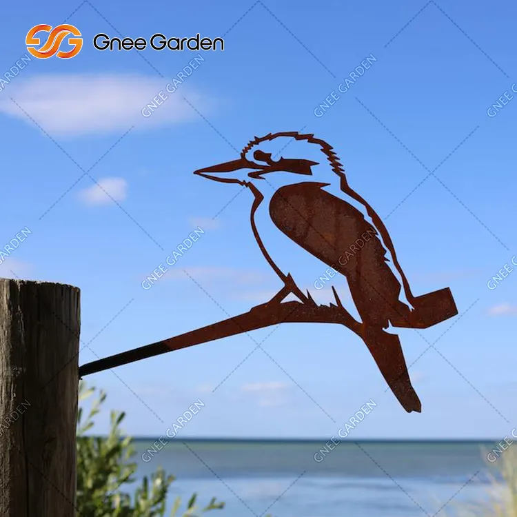 Modern metal art decor garden metal bird art decoration bird for decorate gardens