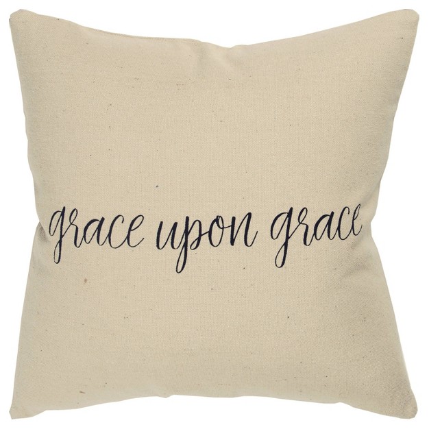 Oversize x27 grace Upon Grace x27 Square Throw Pillow Cover Rizzy Home