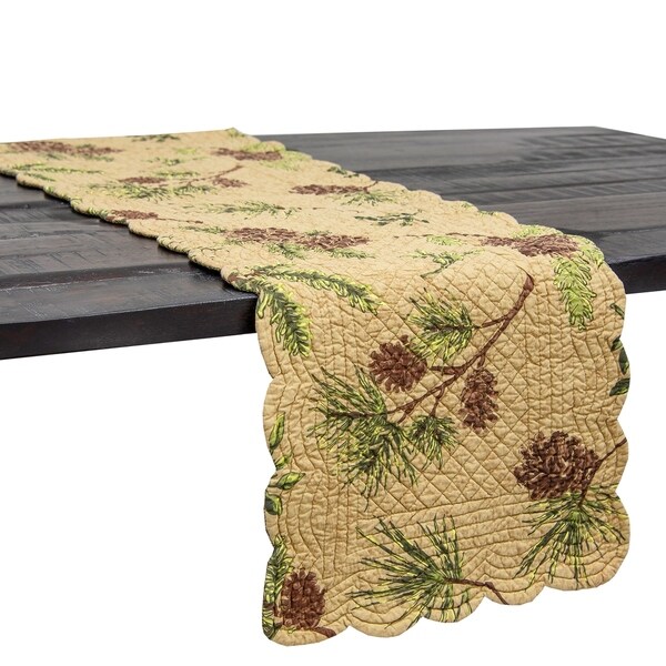 Woodland Retreat Quilted Table Runner - N/A