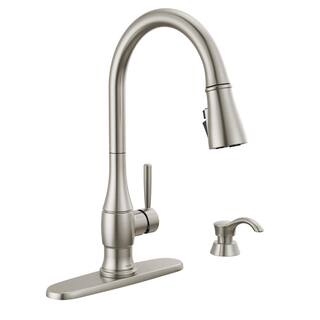 Delta Hazelwood Single-Handle Pull Down Sprayer Kitchen Faucet with ShieldSpray Technology in Spotshield Stainless 19831Z-SPSD-DST