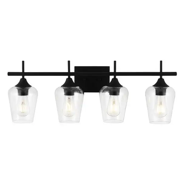 GetLedel 4-light Vanity Light Sconce With Clear Glass Shades