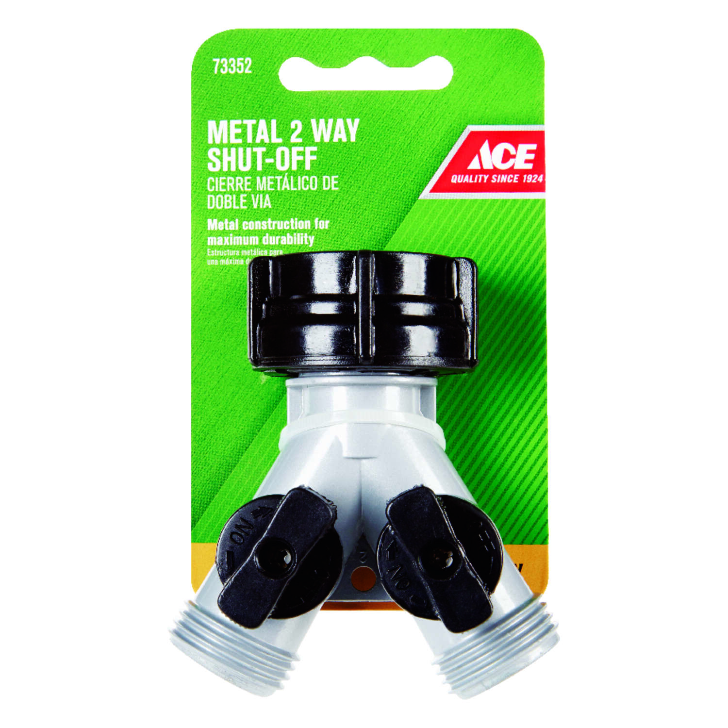 Ace Zinc Threaded Female/Male 2-Way Shut-off Valve