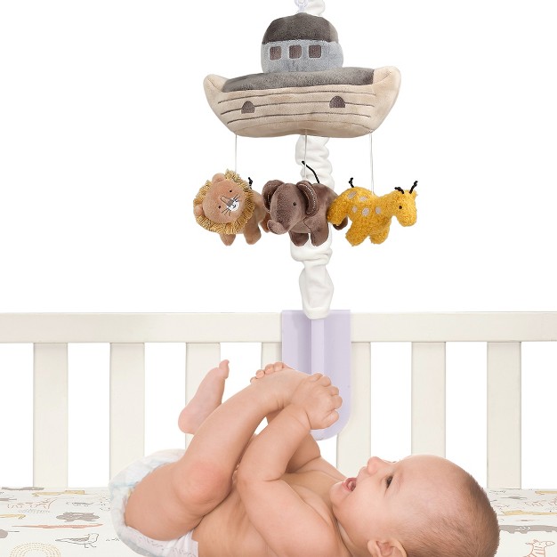 Lambs amp Ivy Baby Noah Ark With Animals Musical Baby Crib Mobile Soother Toy