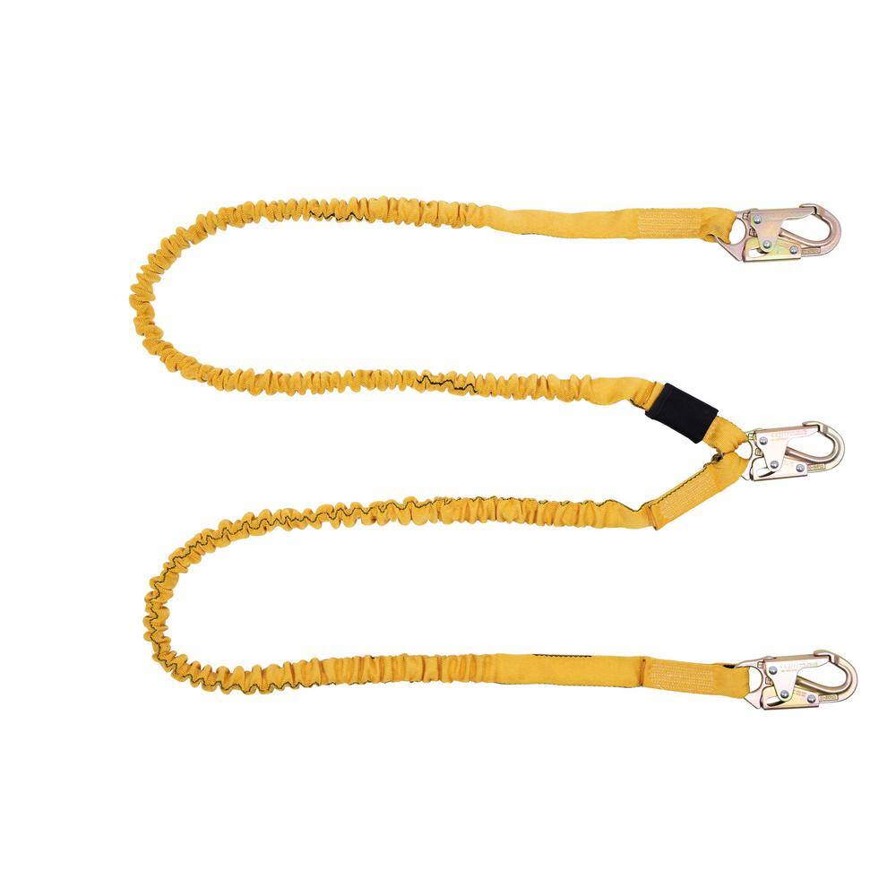 Werner 6 ft. SoftCoil Twin Leg Lanyard (Energy Absorbing Inner Core Snap Hook) C451100