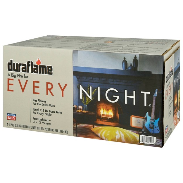 Duraflame 4pk 5 2lbs Every Night Firelogs