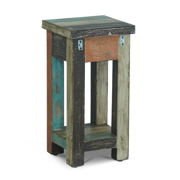 Meader Distressed Mango Wood Small Side Table by Christopher Knight Home