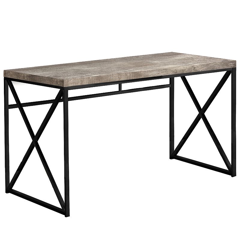 Monarch Distressed X-Frame Computer Desk