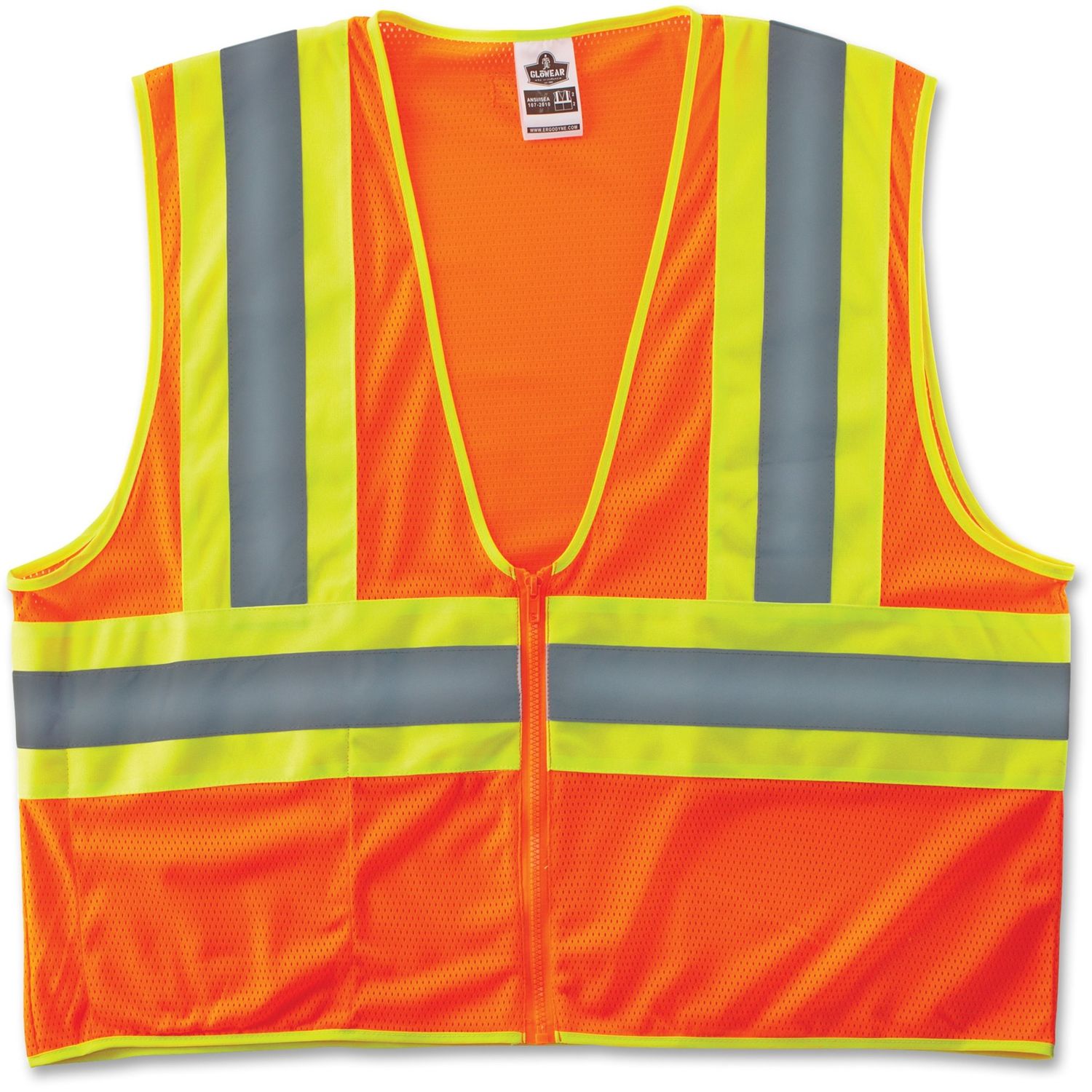 Class 2 Two-tone Orange Vest by Tenacious Holdings， Inc EGO21305