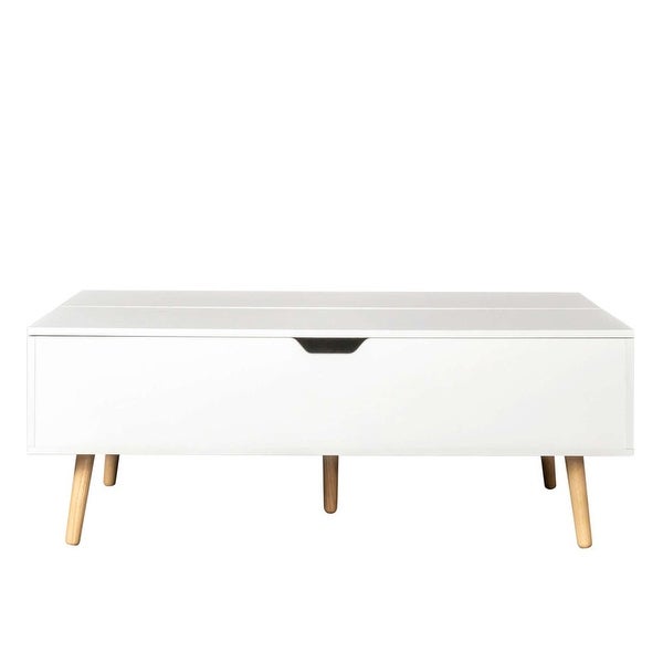 Lift Top Coffee Table with 2 Storage Drawers