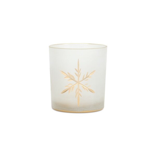 Glass Snowflake Votive (Set of 3)