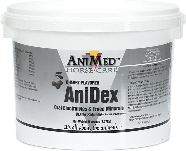 AniMed Anidex Cherry-Flavored Horse Supplement， 5-lb tub