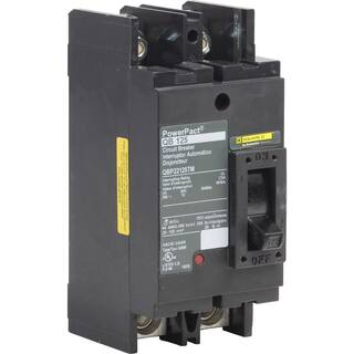 Square D PowerPact 125 Amp 10kA 2-Pole Q-Frame Molded Case Circuit Breaker QBP22125TM