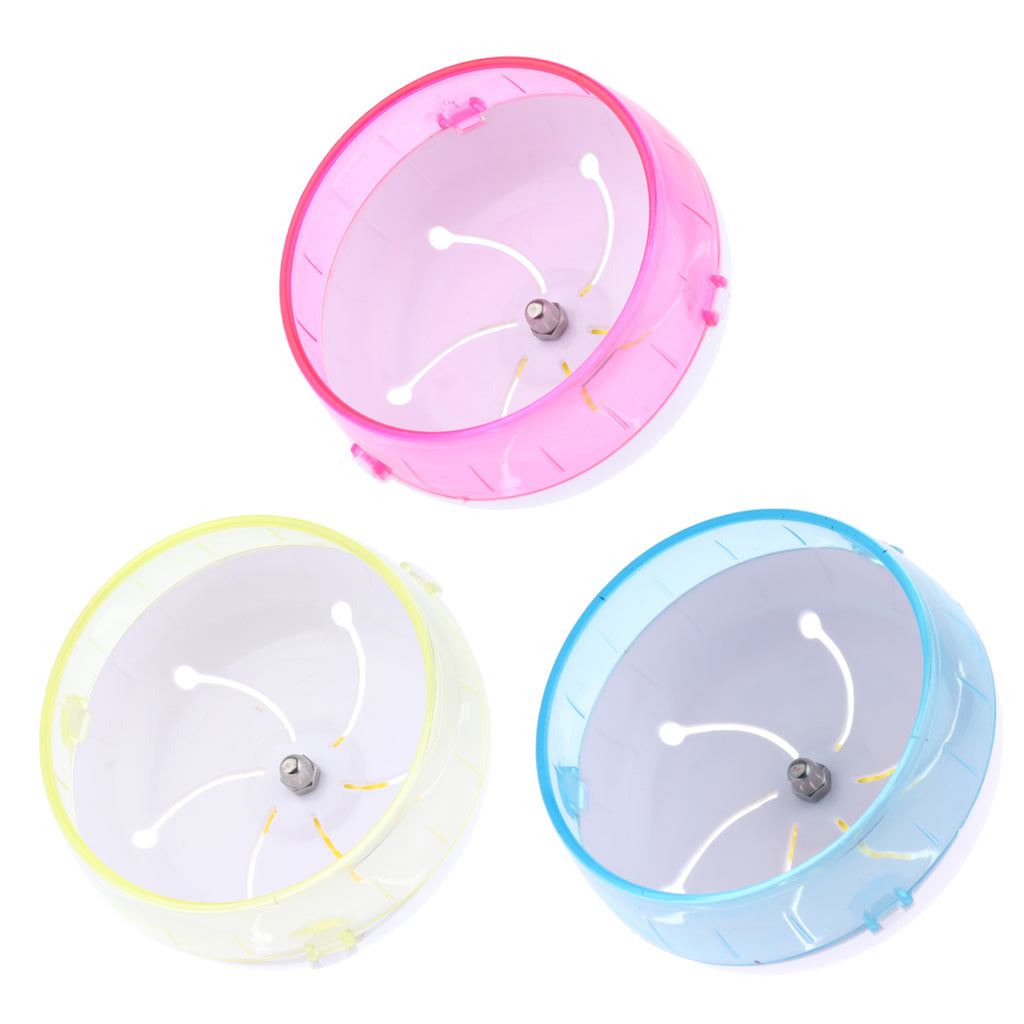 Hamster Mouse Rat Exercise Toys Silent Running Wheel Pink