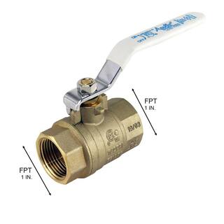 Apollo 1 in. Lead Free Brass FNPT x FNPT Full-Port Ball Valve 94ALF10501A